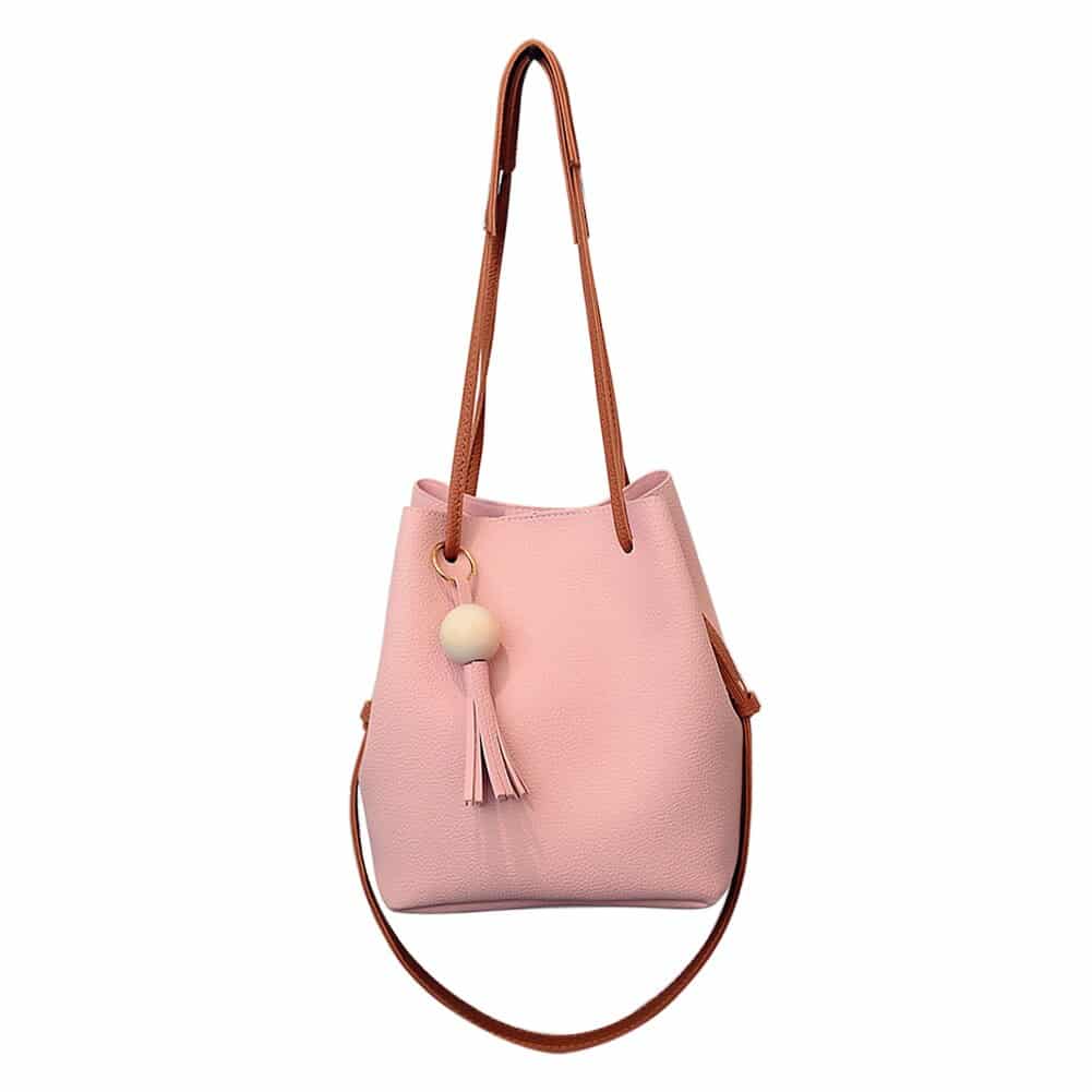 PU Leather Bag with Small Handbag