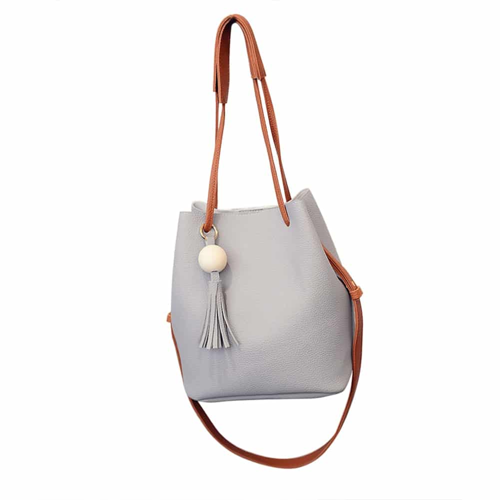 PU Leather Bag with Small Handbag