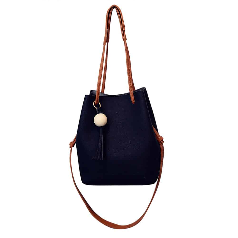 PU Leather Bag with Small Handbag
