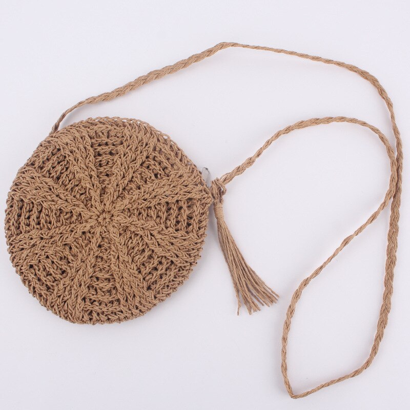 Round Shaped Straw Bag for Women