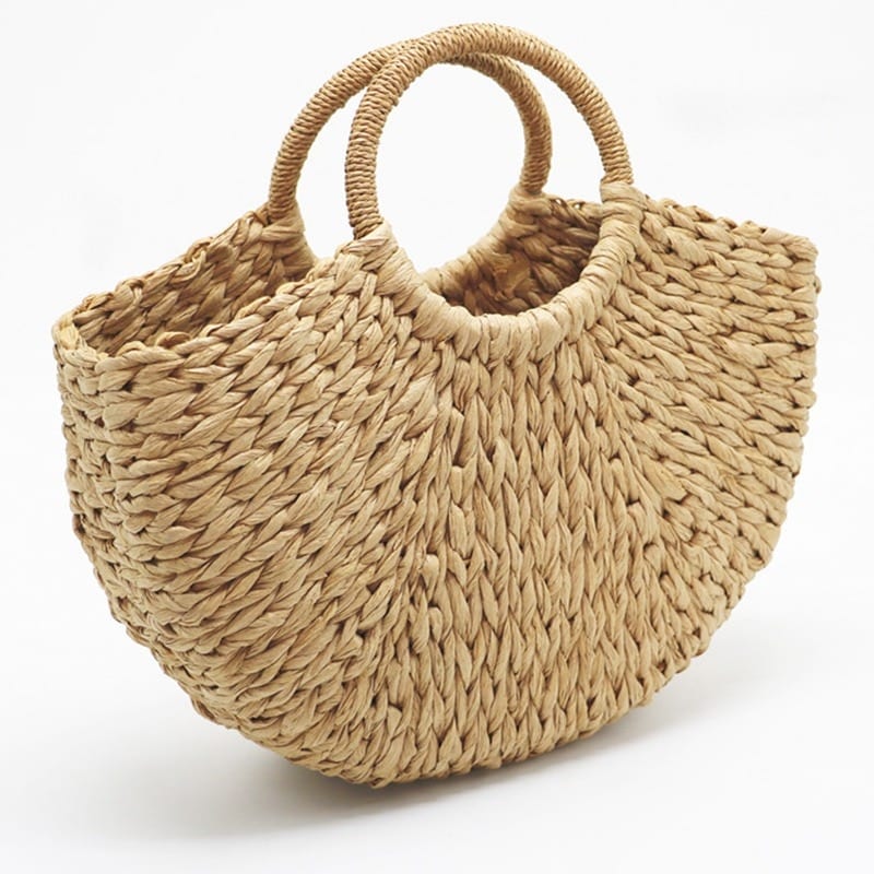 Beach Handmade Style Straw Handbag