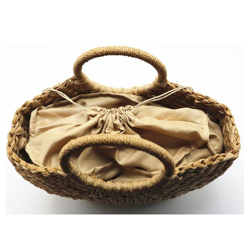 Beach Handmade Style Straw Handbag