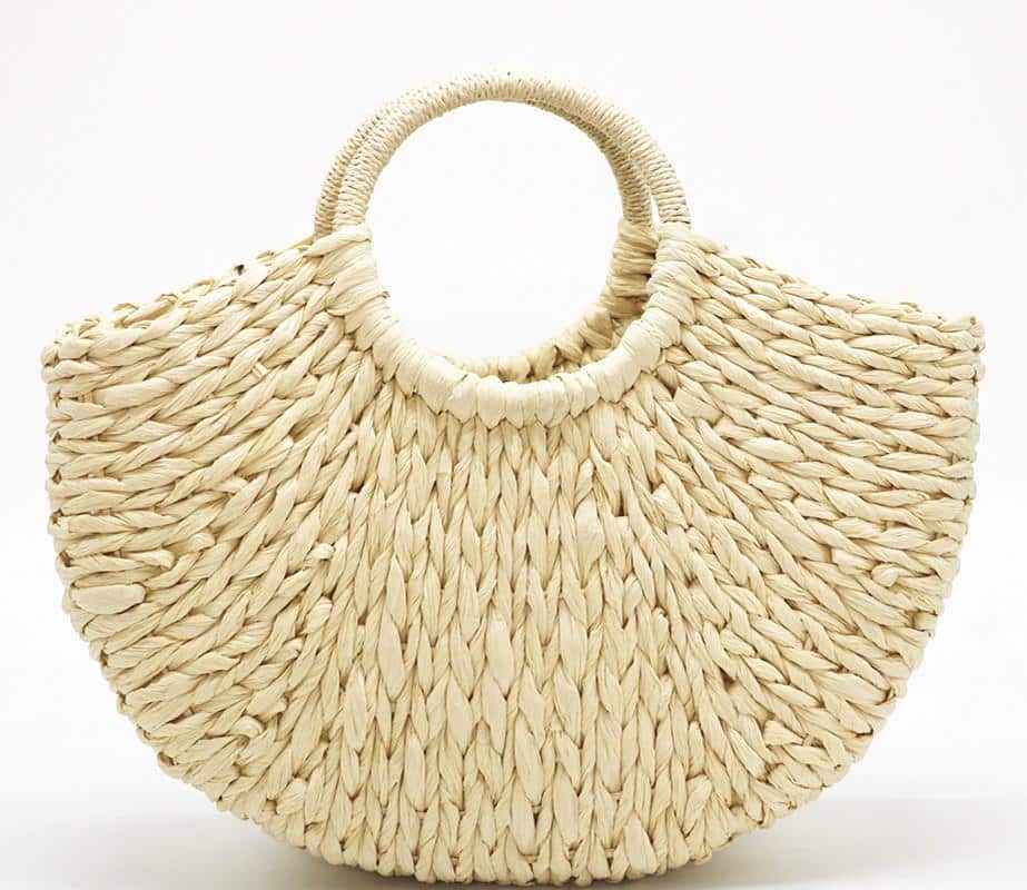Beach Handmade Style Straw Handbag