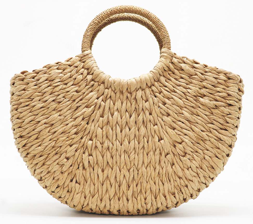Beach Handmade Style Straw Handbag