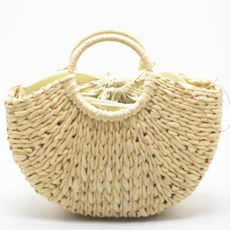 Beach Handmade Style Straw Handbag