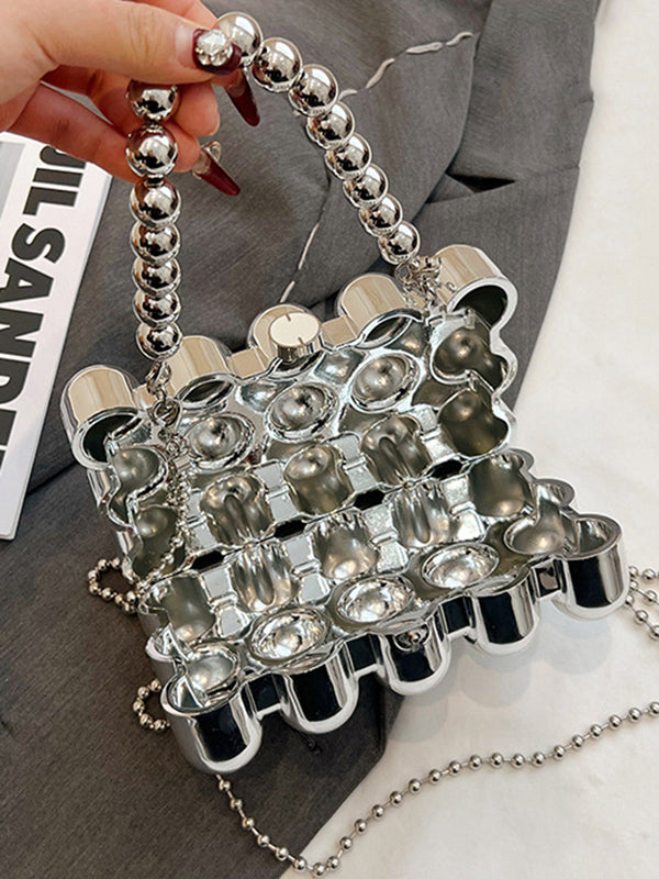 Beaded Geometric Shiny Handbags Crossbody Bags Bags Accessories