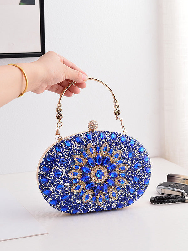 Geometric Shiny Split-Joint Handbags Bags Accessories Bags