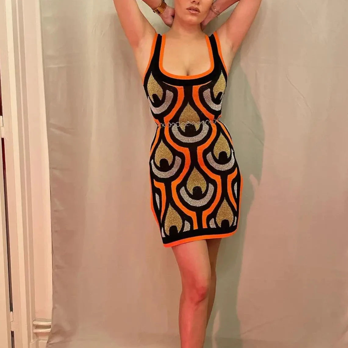 Terra Colorful Knit Tunic and Pants