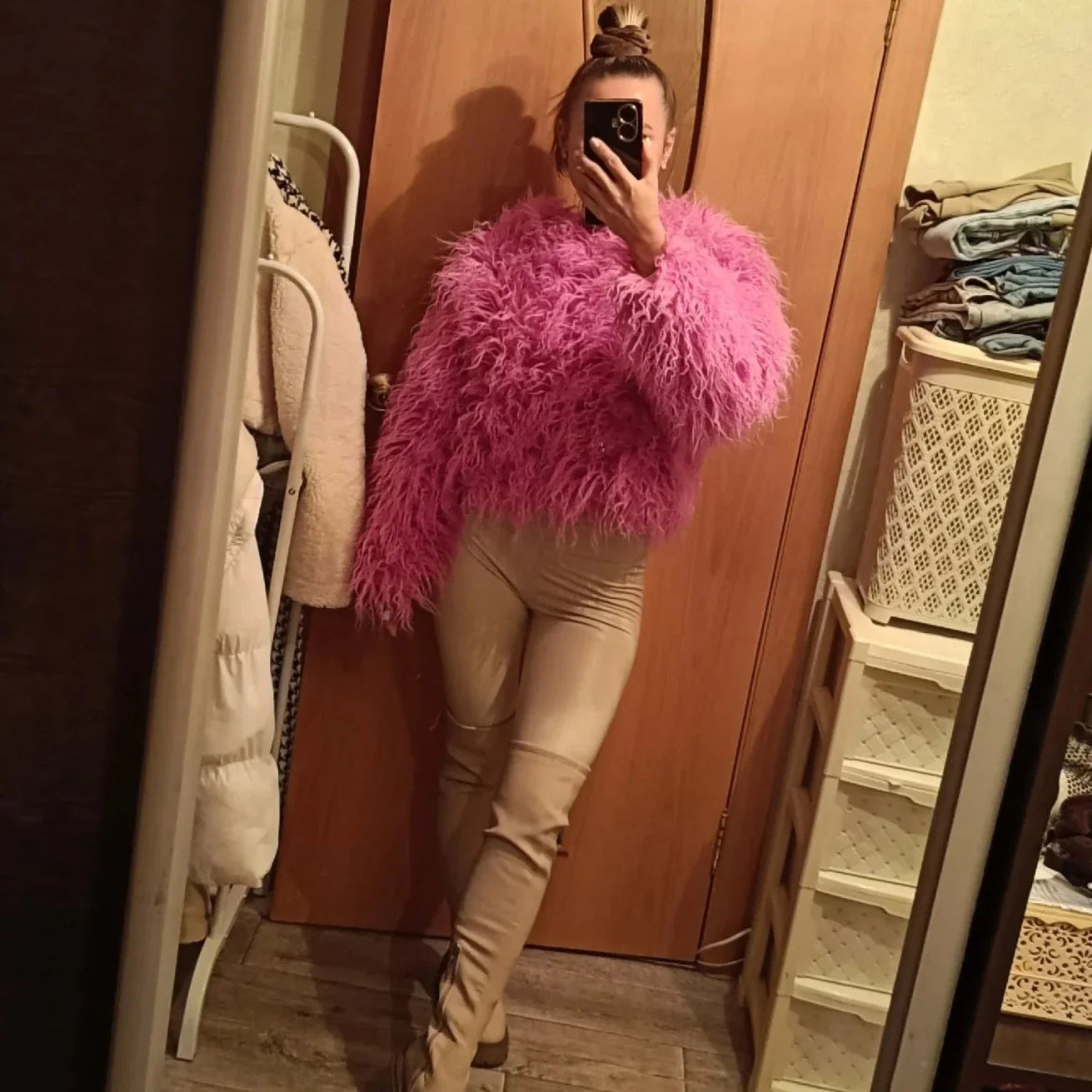 Micaela Shaggy Faux Fur Jackets