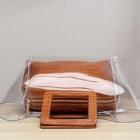 Addison Clear PVC Tote Bags - 4 Colors