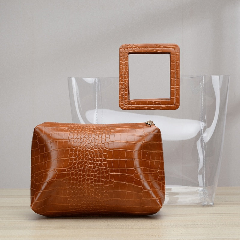 Addison Clear PVC Tote Bags - 4 Colors