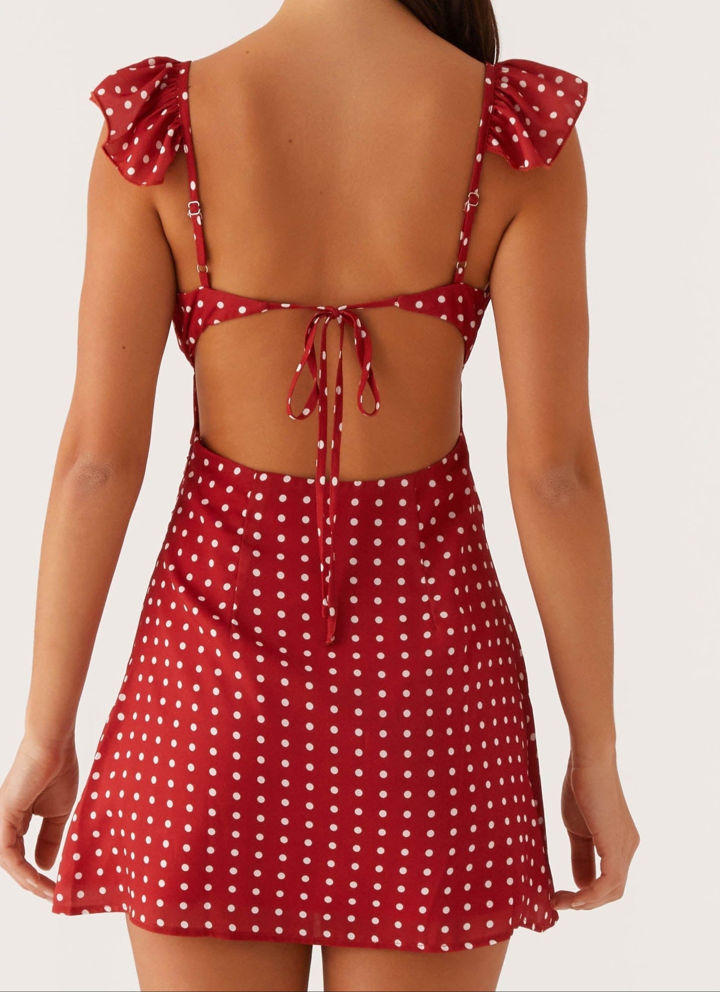Agnola Mini Dress - Red Polka Dot