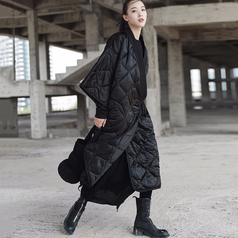 Aiko Japanese Style Quilted Blanket Coat
