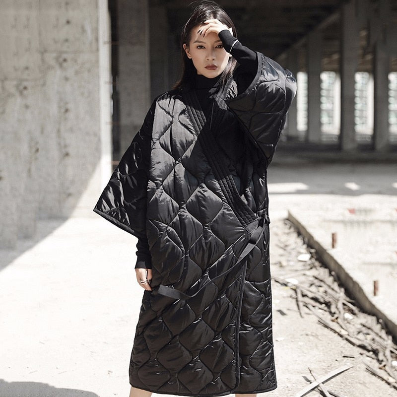 Aiko Japanese Style Quilted Blanket Coat