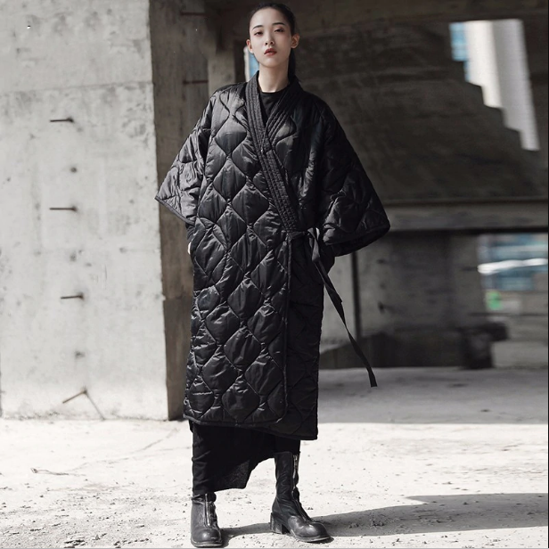 Aiko Japanese Style Quilted Blanket Coat