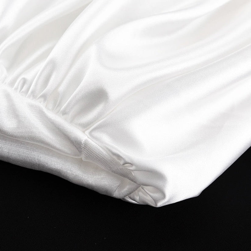 Alexine Valance Hem Flare Satin Skirts - 3 Colors