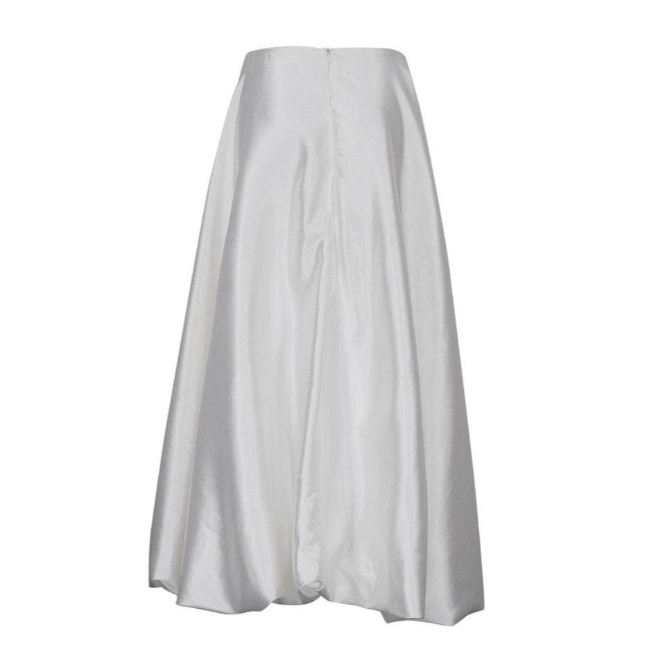 Alexine Valance Hem Flare Satin Skirts - 3 Colors