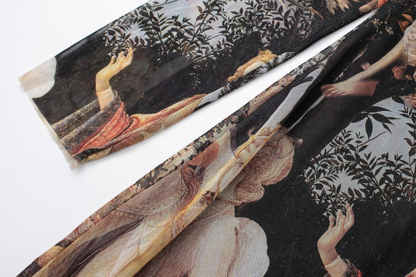 Amalfi Renaissance Painting Prints Tissue Dress
