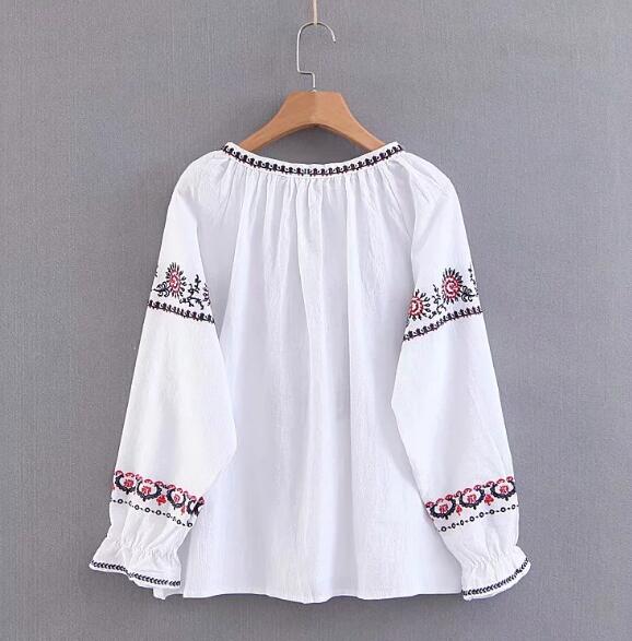 Angkasa Folk Embroidery Tassel Blouse - 3 Colors