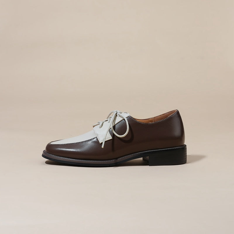 Anica Two Tone Derby Loafers - 2 Colors