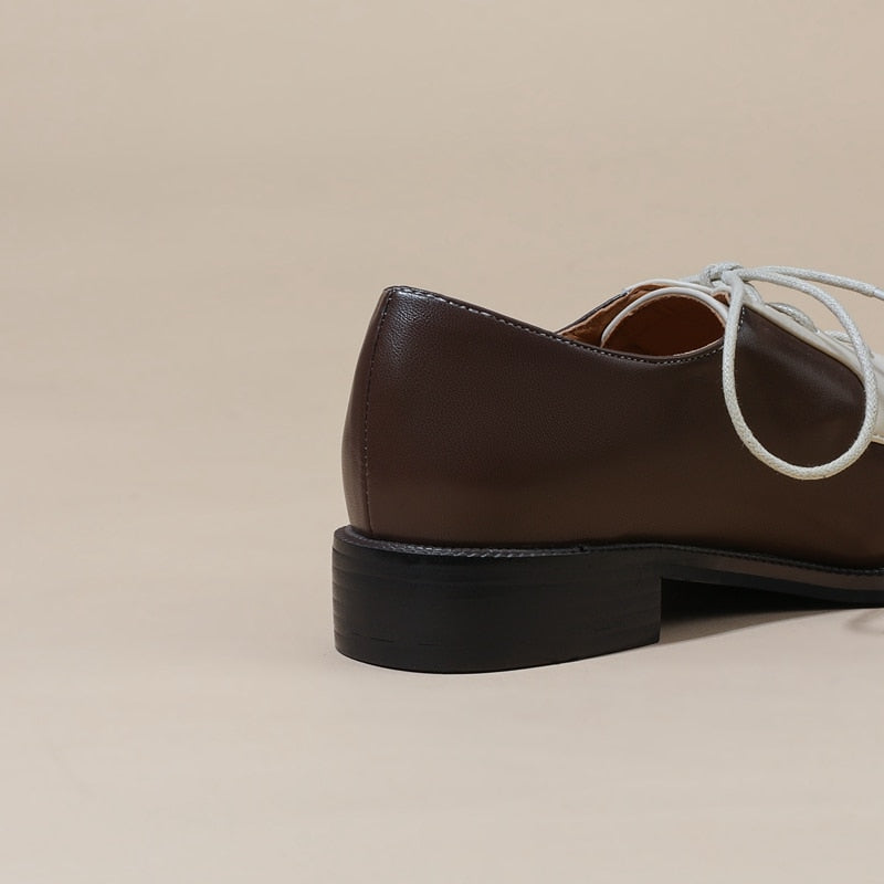 Anica Two Tone Derby Loafers - 2 Colors