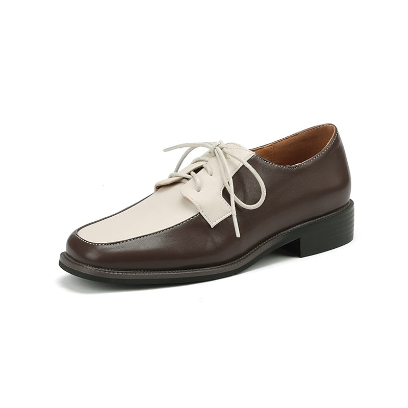 Anica Two Tone Derby Loafers - 2 Colors