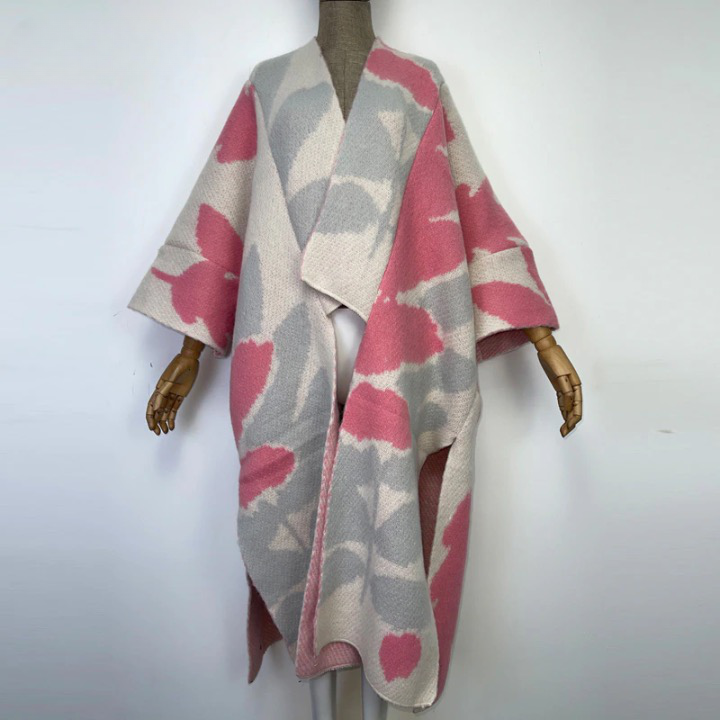 Aniela Color Patchworks Wool Blanket Coats - 7 Colors