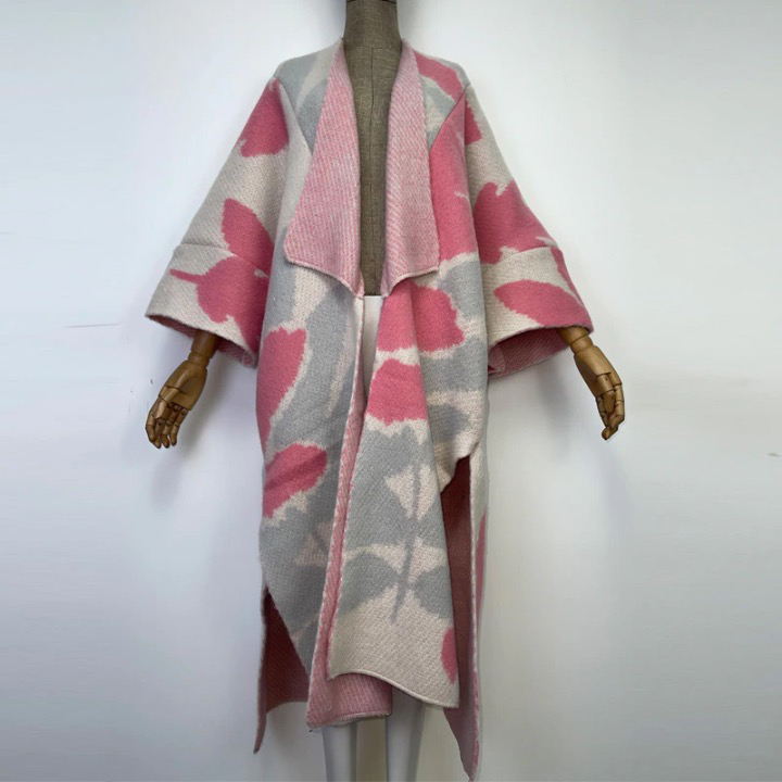 Aniela Color Patchworks Wool Blanket Coats - 7 Colors
