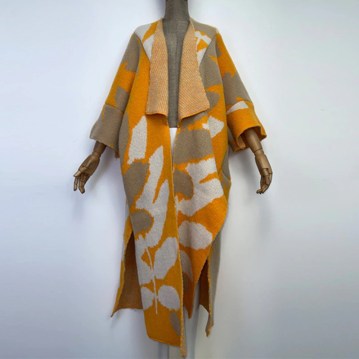 Aniela Color Patchworks Wool Blanket Coats - 7 Colors