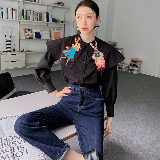 Annabella Rabbits Embroidered Shirts