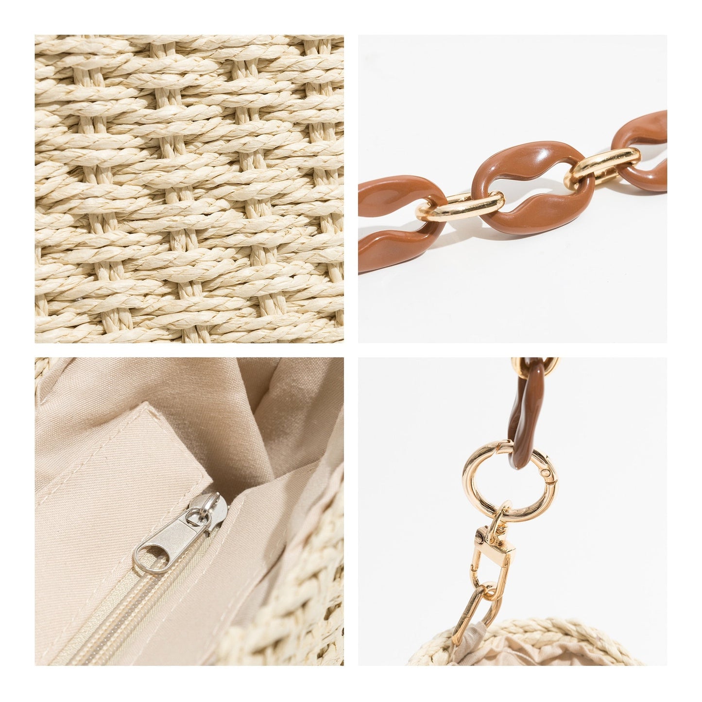 Annalise Straw Mini Shoulder Bag - 6 Colors