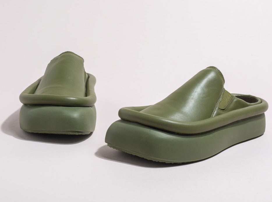 Arma Minimalist Faux Leather Slippers - 3 Colors