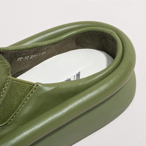 Arma Minimalist Faux Leather Slippers - 3 Colors