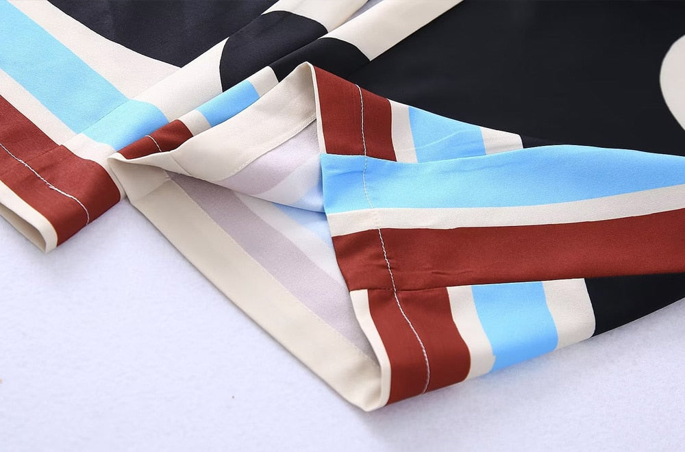 Art Prints Tunic Top / Wide Leg Pants