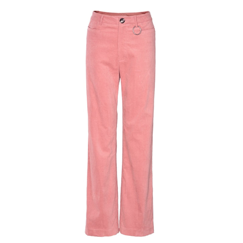 Azalea Pink Corduroy Pants - 2 Styles