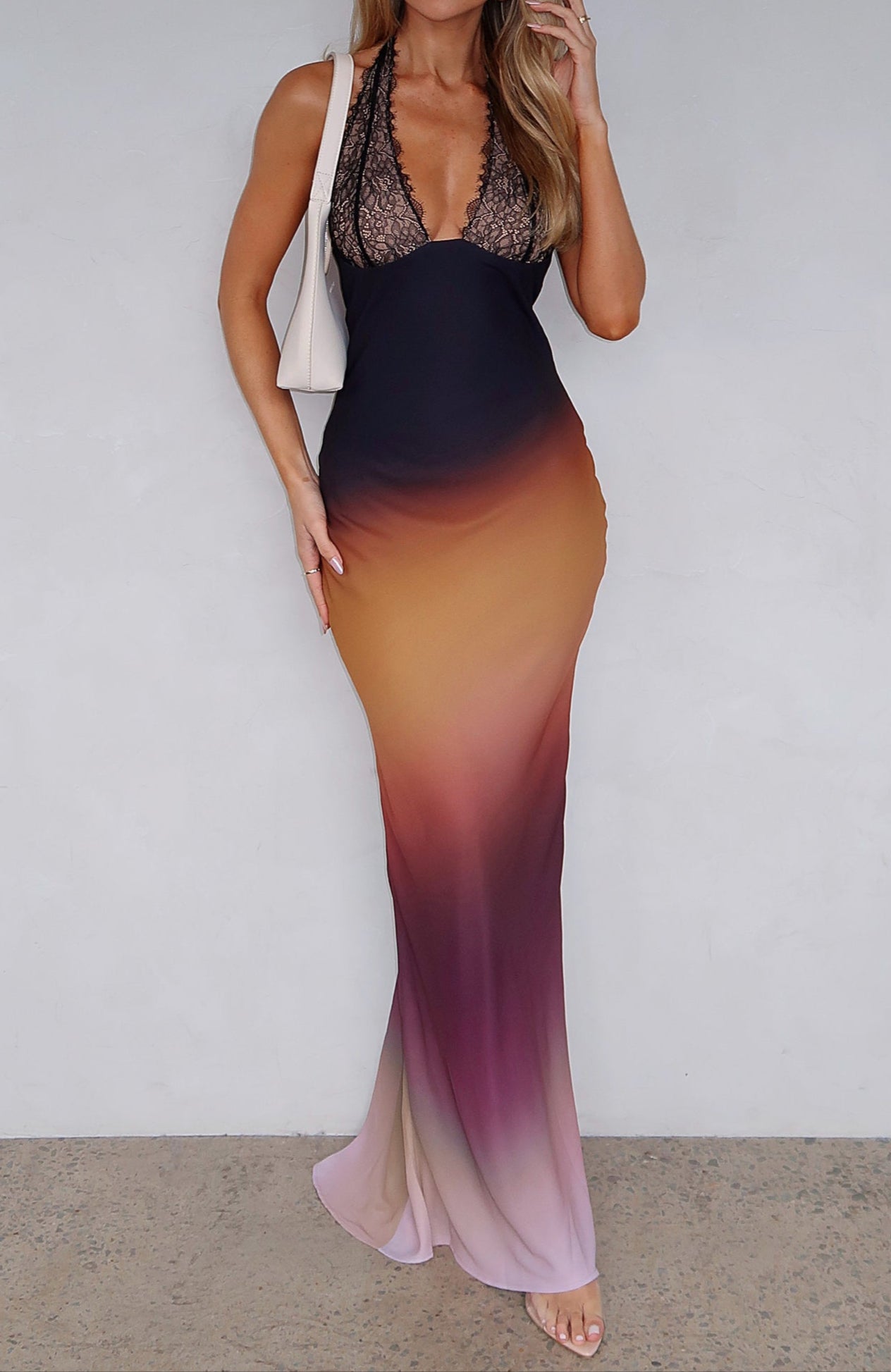 Alejandra Maxi Dress Auburn Ombre