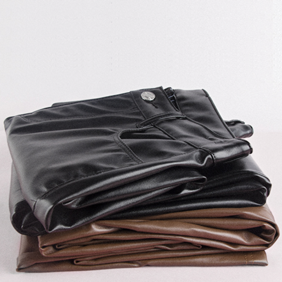 Basic Faux Leather Pants - Black or Brown