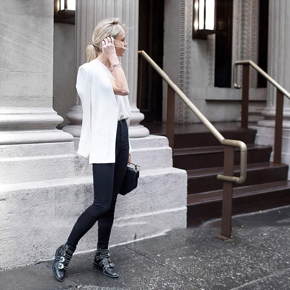 Becca Studs & Belts Motorcycle Boots -  3 Colors