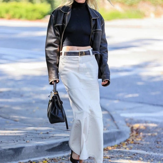 Beluna Maxi Denim Skirts - 2 Colors