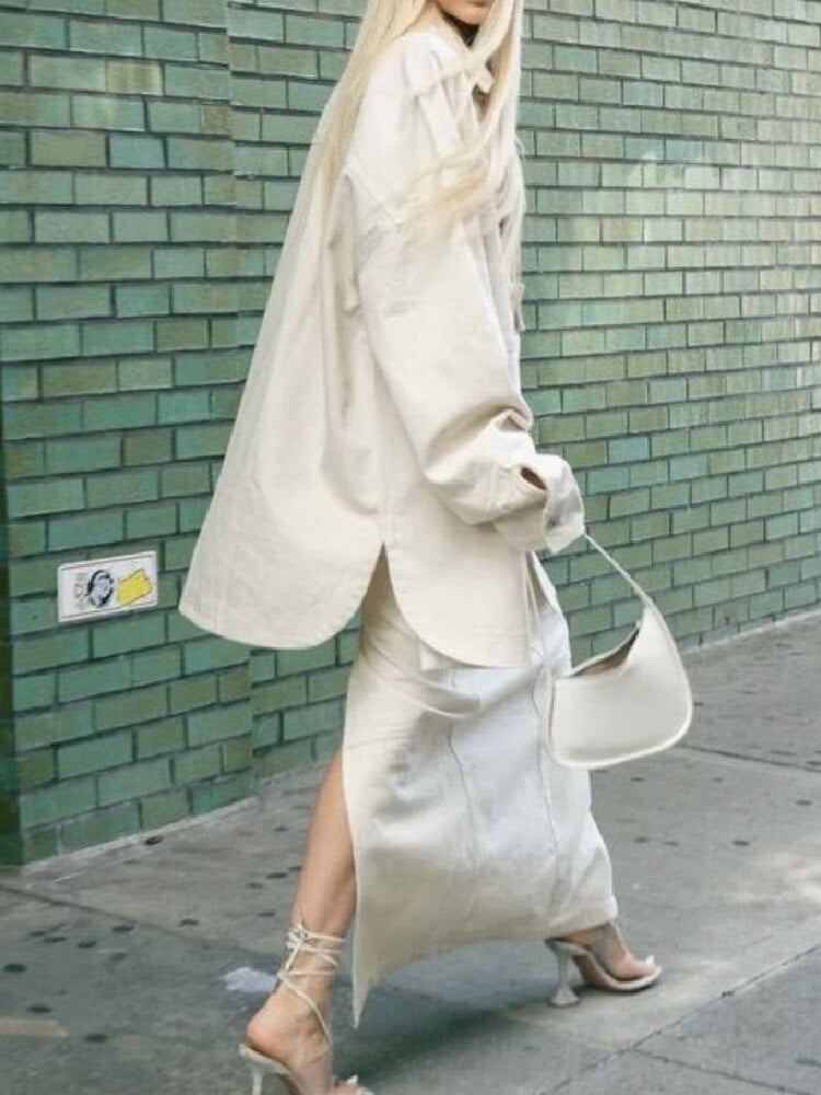 Beluna Maxi Denim Skirts - 2 Colors