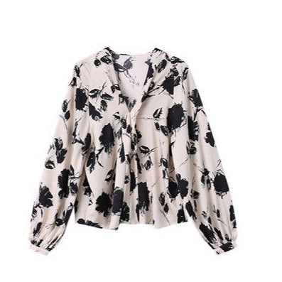 Bianca Black Floral Print Blouse - 3 Colors