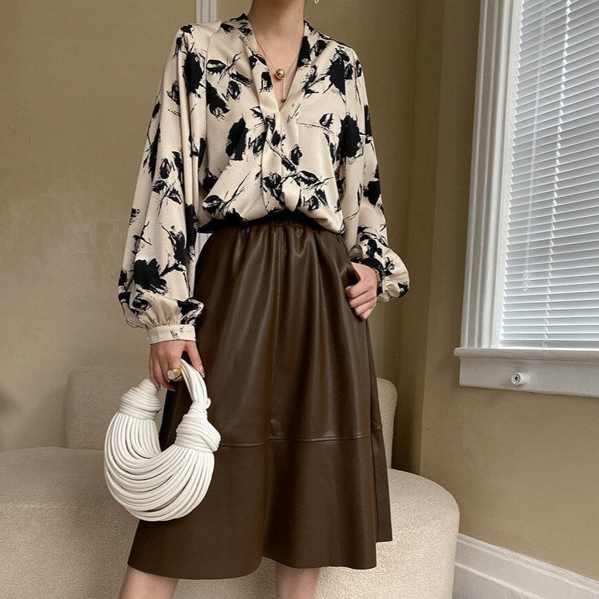 Bianca Black Floral Print Blouse - 3 Colors