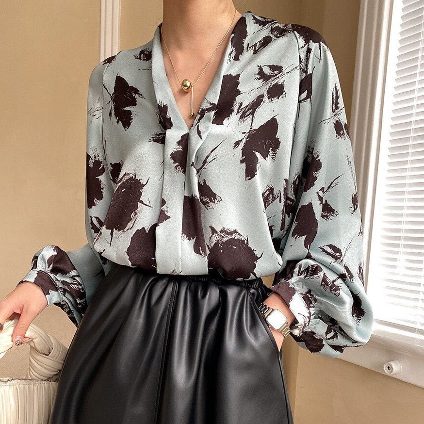 Bianca Black Floral Print Blouse - 3 Colors