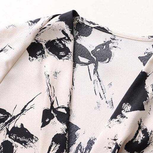 Bianca Black Floral Print Blouse - 3 Colors