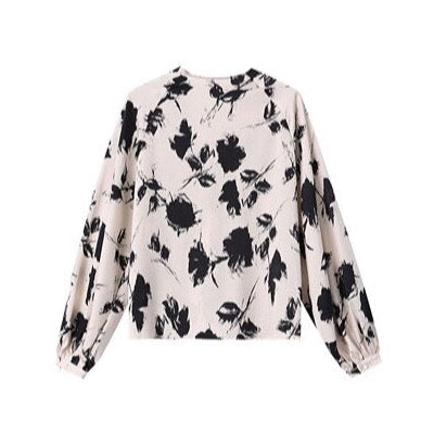 Bianca Black Floral Print Blouse - 3 Colors