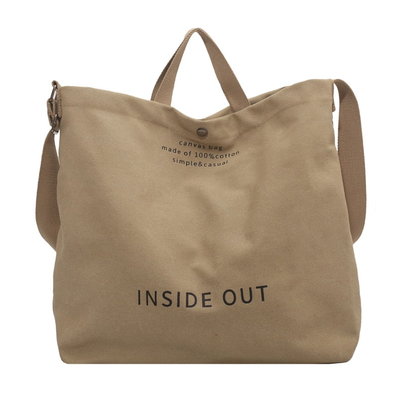 Birdie Large Casual Canvas Tote - 4 Colors