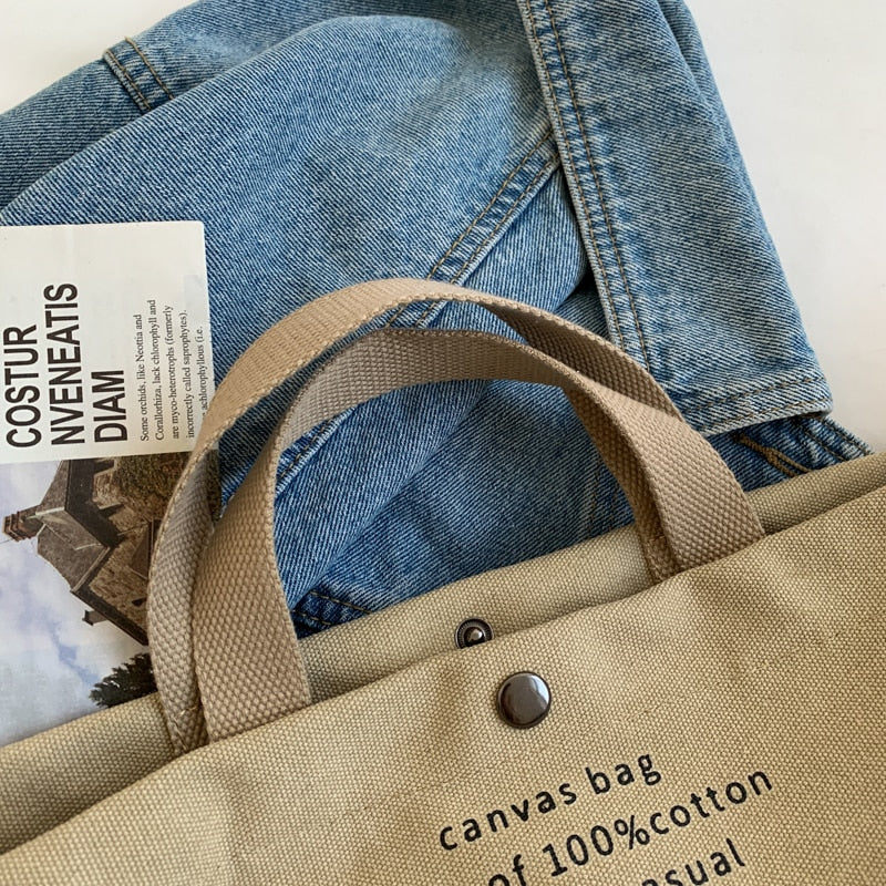 Birdie Large Casual Canvas Tote - 4 Colors