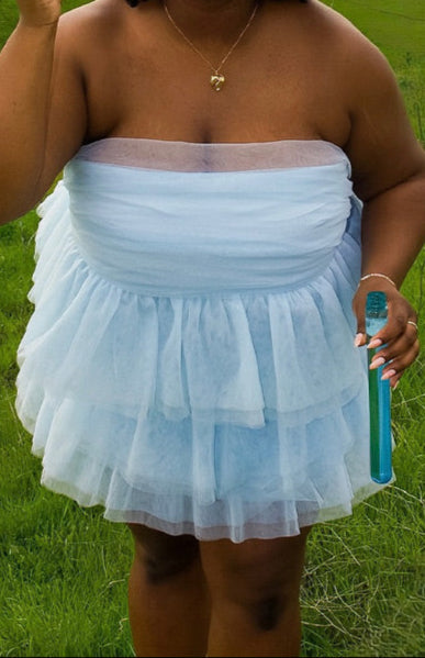 Bella Blue Mini Party Dress
