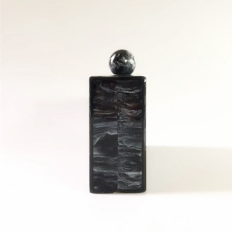 Black Marble Acrylic Evening Box Clutch