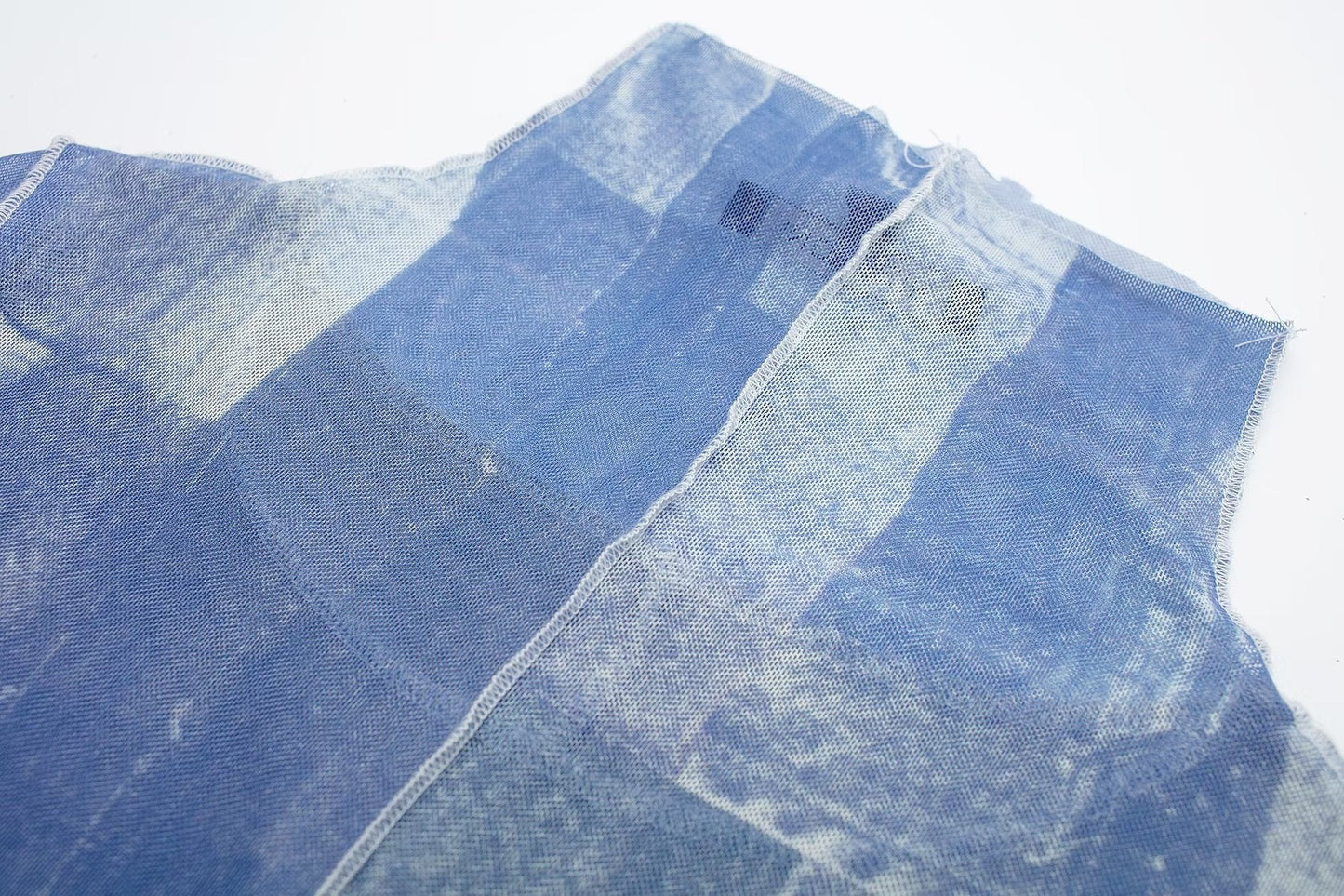 Blake Denim Patchwork Prints Maxi Dress